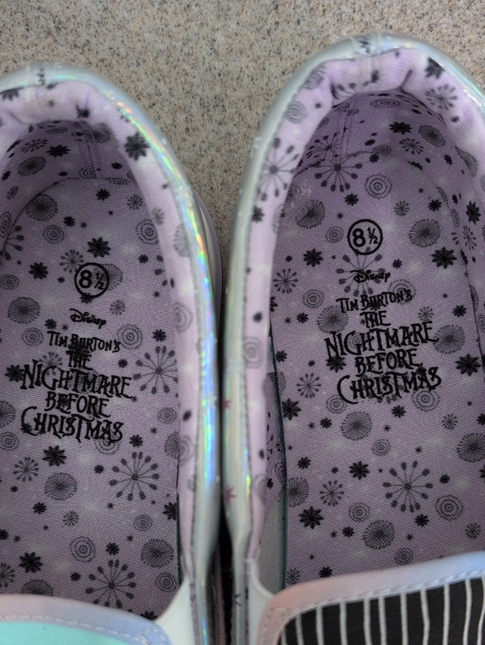 The Nightmare Before Christmas Shoes, Disney Tim Burton, Sally Jack, Size 8.5